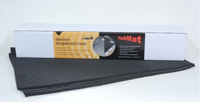 HushMat Under Carpet Floor Kit - 1/ 2" Silencer Megabond Thermal Insulating and Sound Absorbing Self-Adhesive Foam-2 Sheets 23" x 36" ea 11.5 sq ft 20300