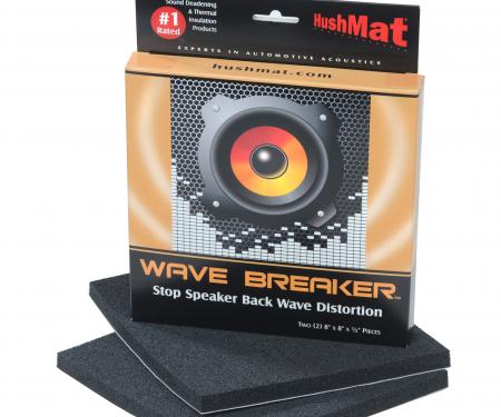 HushMat Wave Breaker Kit - Contains 2- 8" x 8" ea Speaker Back Wave Deflecting Pads 82450