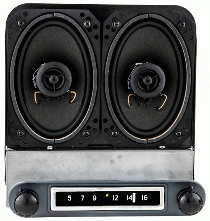 AAR 1954-1955 1st Design Chevrolet Truck AM/FM Reproduction Radio with Bluetooth & Speakers 172014BT