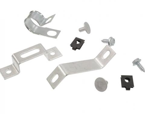 Corvette Antenna Lower Bracket & Clamp Kit, 1963-1964