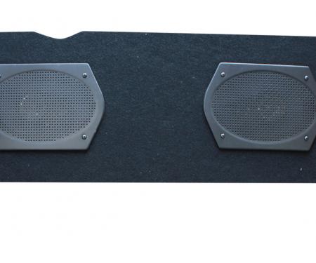 Custom Autosound Rear Panel Speaker Assembly, Thunderbird, with Dual 6x9 Speakers, 1955-1957