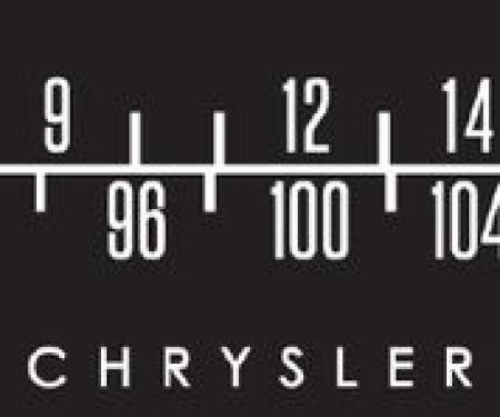 RetroSound Chrysler Logo Screen Protector for Standard Radios, Pkg of 3