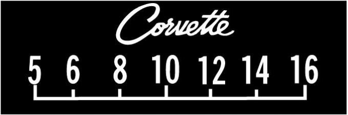 RetroSound Chevrolet Corvette Logo Screen Protector, Pkg of 3