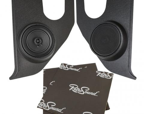 Retro Manufacturing Kick Panels with Deluxe Speakers KPC236872NA-652