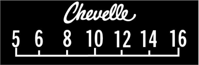 RetroSound Chevrolet Chevelle Logo Screen Protector, Pkg of 3