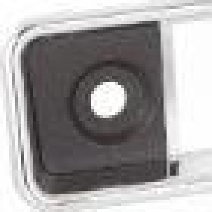 RetroSound Wolfsburg Style Sapphire Plate (Black Insert with Chrome Trim) (#507)
